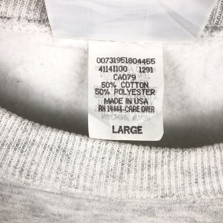 Vintage Lee printed sweatshirt, made in the USA, size L, men's size L cotton white type Vintage Second Hand