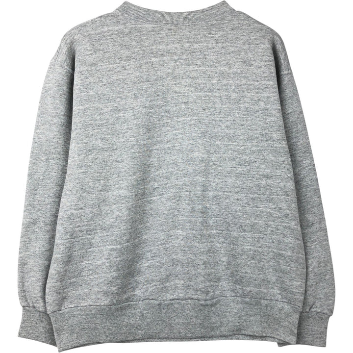 Eagle Pattern Print Sweatshirt, Made in Canada, Men's Size M (approx.) cotton gray type Vintage Second Hand