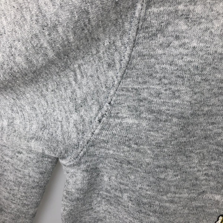 Eagle Pattern Print Sweatshirt, Made in Canada, Men's Size M (approx.) cotton gray type Vintage Second Hand