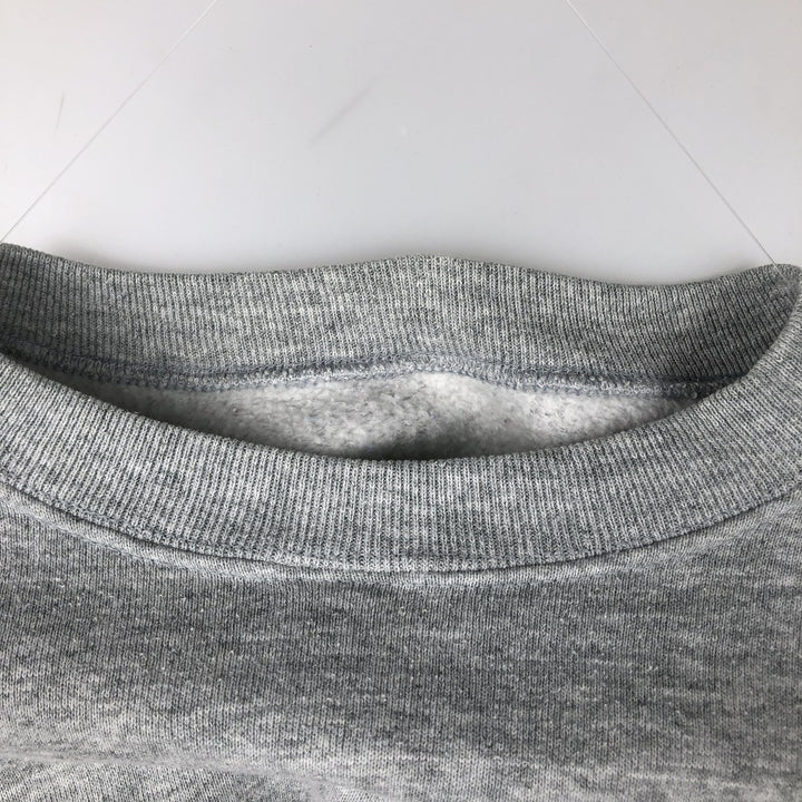 Eagle Pattern Print Sweatshirt, Made in Canada, Men's Size M (approx.) cotton gray type Vintage Second Hand