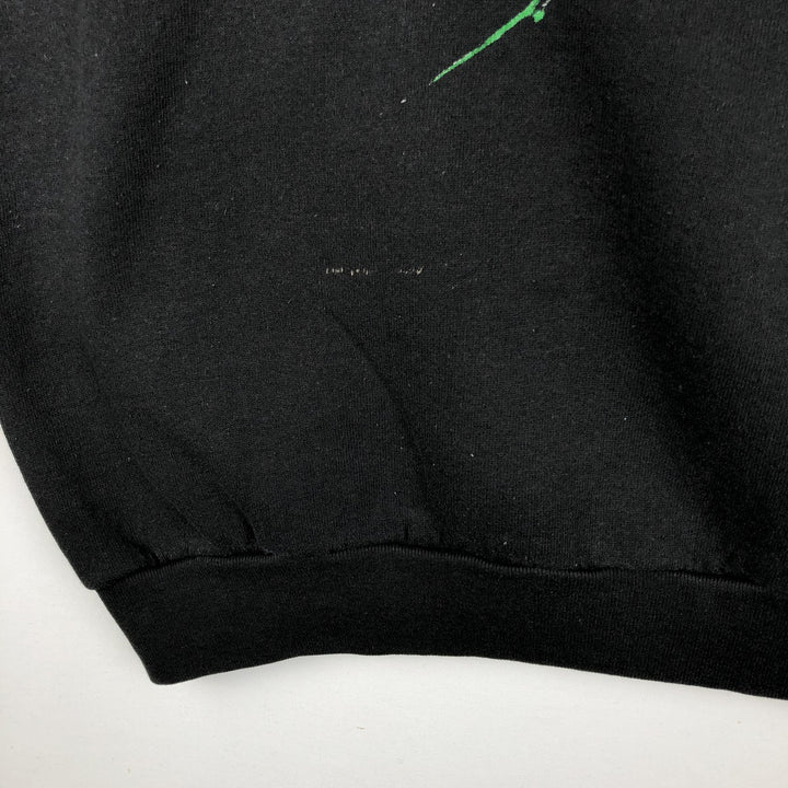 90'S Fruit of the Loom Phantom of the Opera print sweatshirt, made in the USA, men's XL size, vintage cotton black type Vintage Second Hand