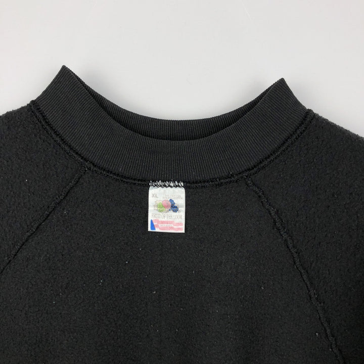90'S Fruit of the Loom Phantom of the Opera print sweatshirt, made in the USA, men's XL size, vintage cotton black type Vintage Second Hand
