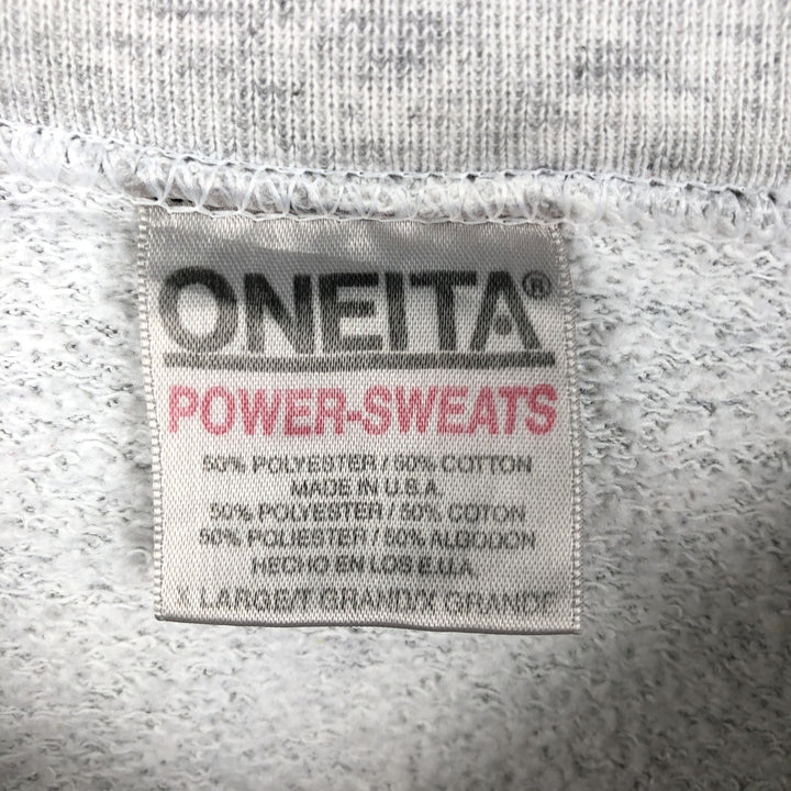 ONEITA Salem Witch Museum Print Sweatshirt, Made in USA, Men's XL (approx.) polyester gray type Vintage Second Hand