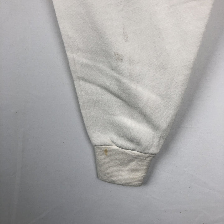 Volunteer Knit Apparel Parody Print Sweatshirt, Made in USA, Men's Size L (approx.) polyester white type Vintage Second Hand