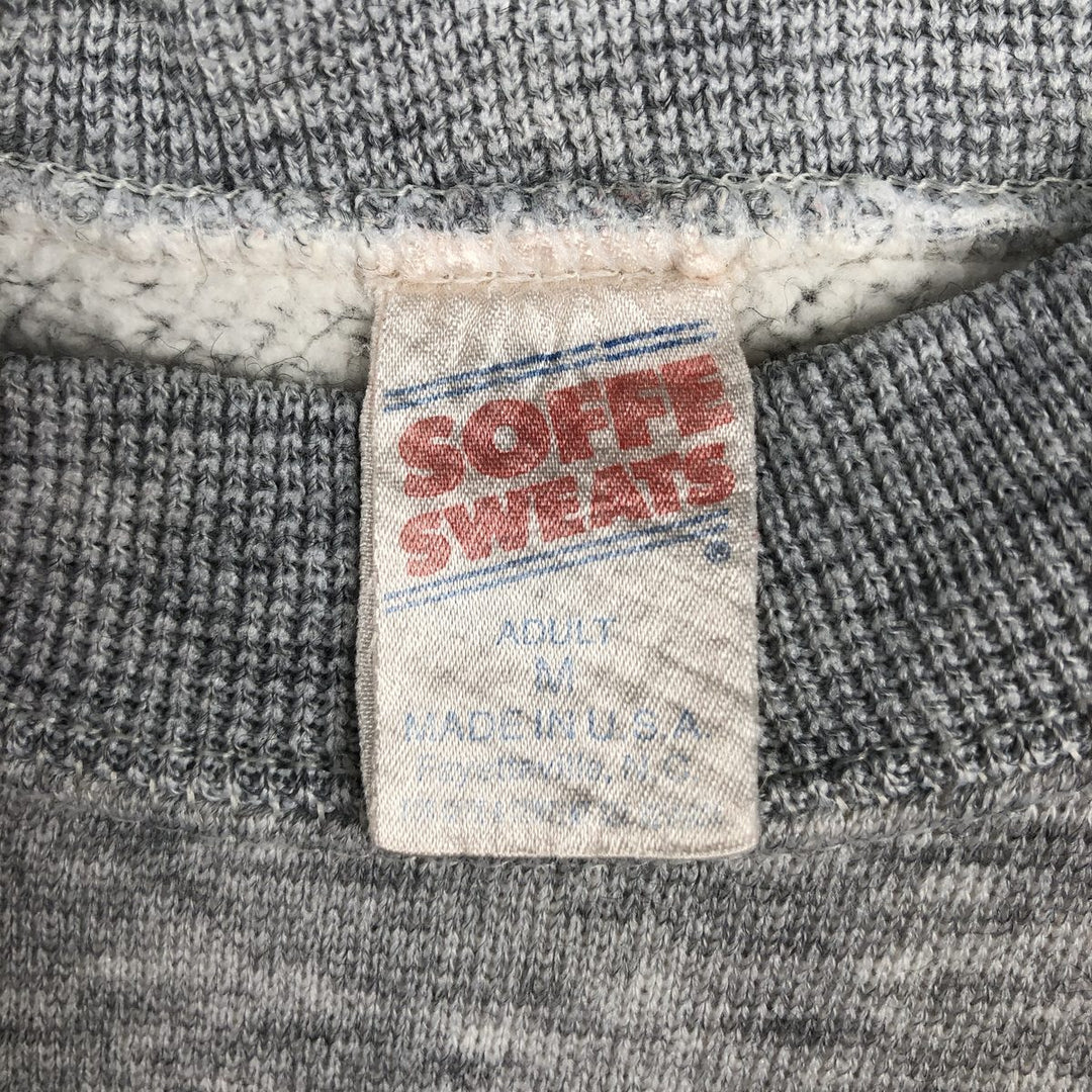 80'S Sofie USMC Print Sweatshirt, Made in USA, Men's Size M (Equivalent), Vintage unclear gray type Vintage Second Hand