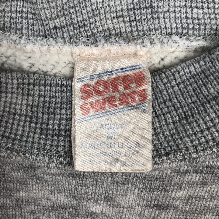 80'S Sofie USMC Print Sweatshirt, Made in USA, Men's Size M (Equivalent), Vintage unclear gray type Vintage Second Hand