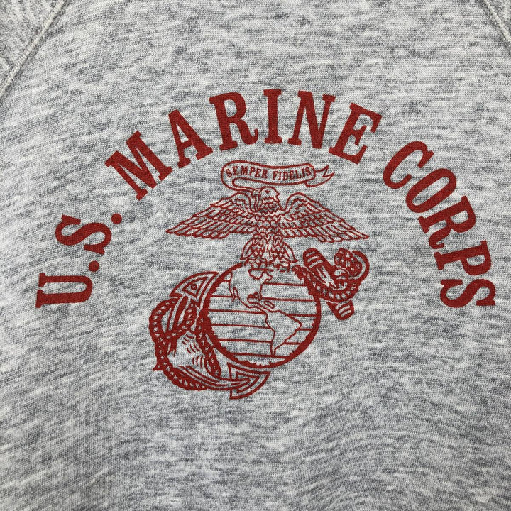 80'S Sofie USMC Print Sweatshirt, Made in USA, Men's Size M (Equivalent), Vintage unclear gray type Vintage Second Hand
