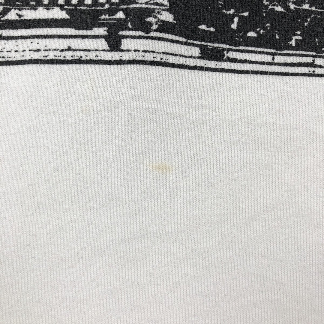 90'S Fruit of the Loom printed sweatshirt, made in the USA, men's size L, vintage cotton white type Vintage Second Hand