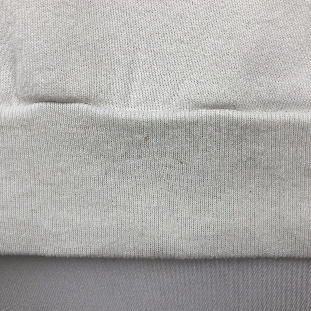 90'S Fruit of the Loom printed sweatshirt, made in the USA, men's size L, vintage cotton white type Vintage Second Hand