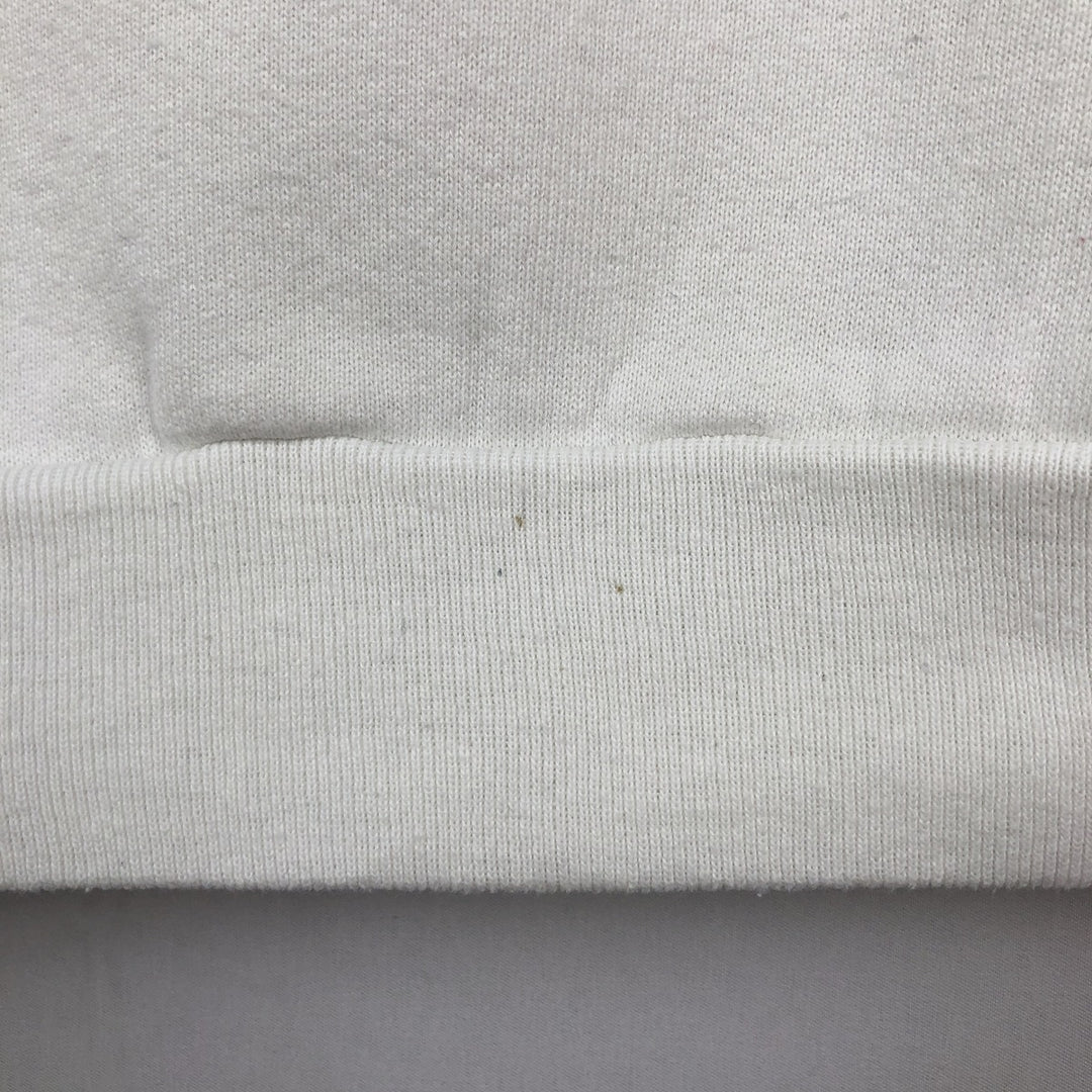 90'S Fruit of the Loom printed sweatshirt, made in the USA, men's size L, vintage cotton white type Vintage Second Hand