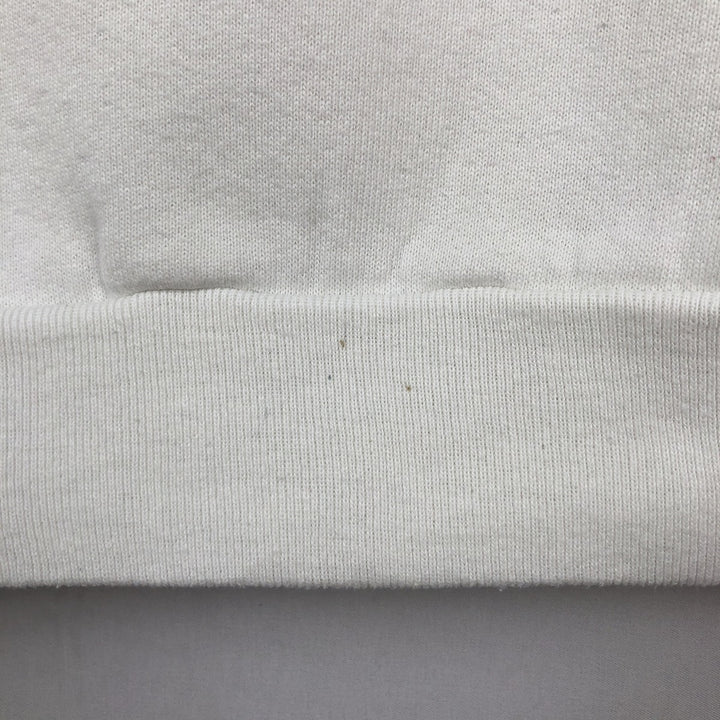90'S Fruit of the Loom printed sweatshirt, made in the USA, men's size L, vintage cotton white type Vintage Second Hand