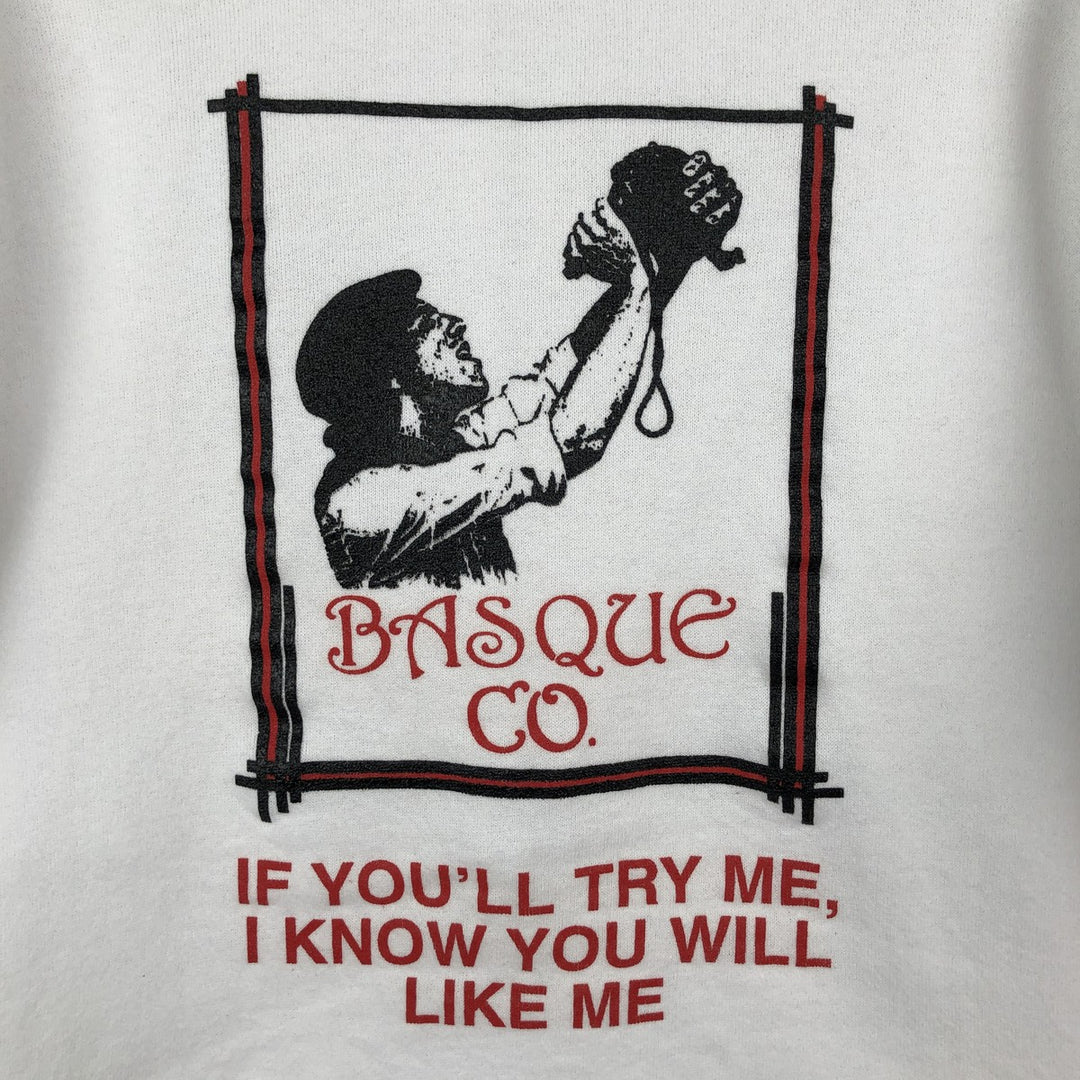 Vintage 90'S Fruit of the Loom Advertising Sweatshirt, Made in USA, Men's Size Medium cotton white type Vintage Second Hand