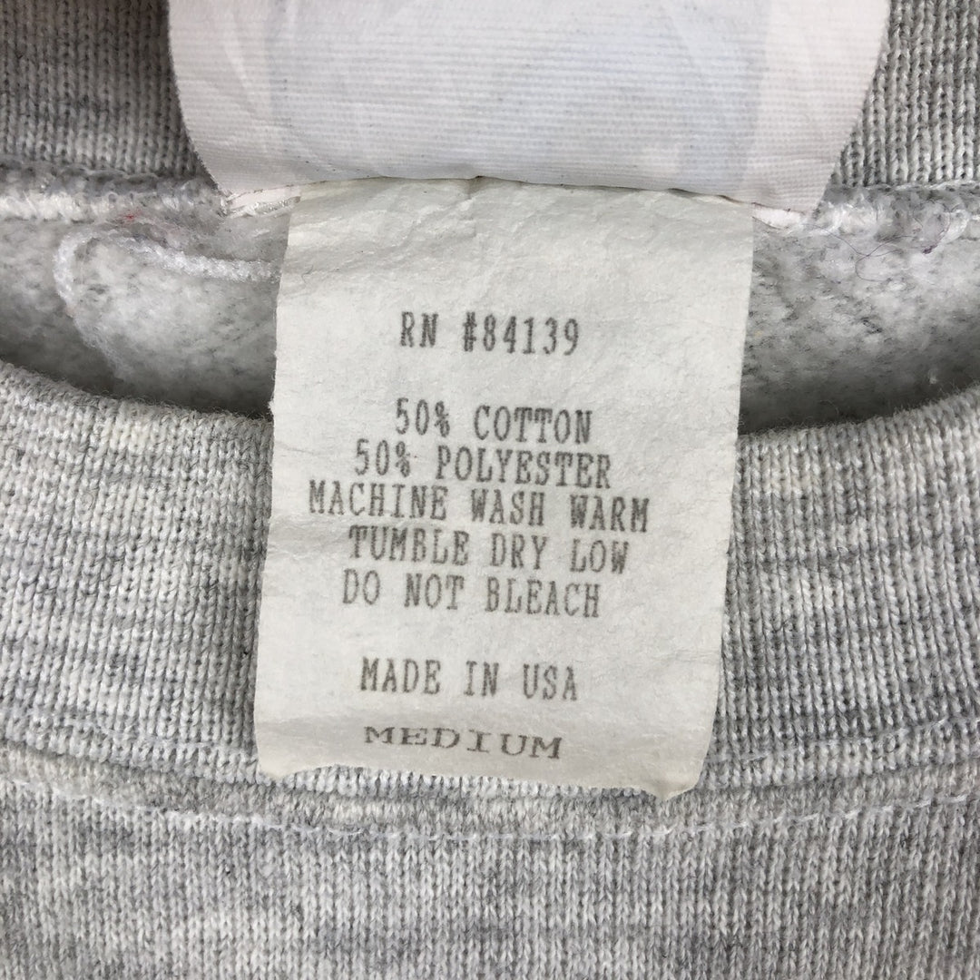 OFF SHORE surf sweatshirt, made in USA, men's size M equivalent. cotton gray type Vintage Second Hand
