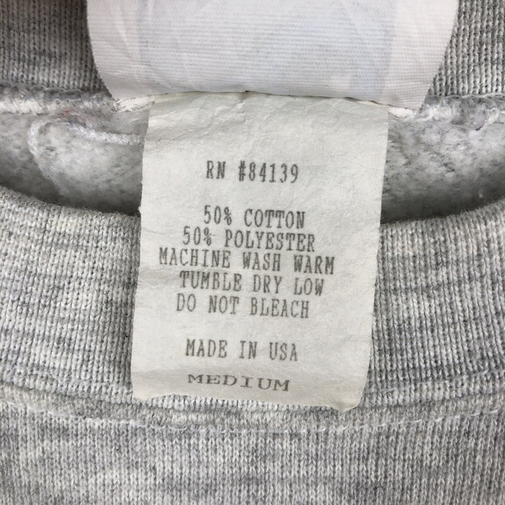 OFF SHORE surf sweatshirt, made in USA, men's size M equivalent. cotton gray type Vintage Second Hand