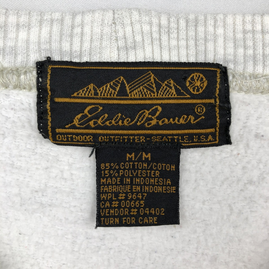 80s-90'S Eddie Bauer Black Tag Plain Blank Sweatshirt, Men's Size M (Equivalent), Vintage cotton gray type Vintage Second Hand