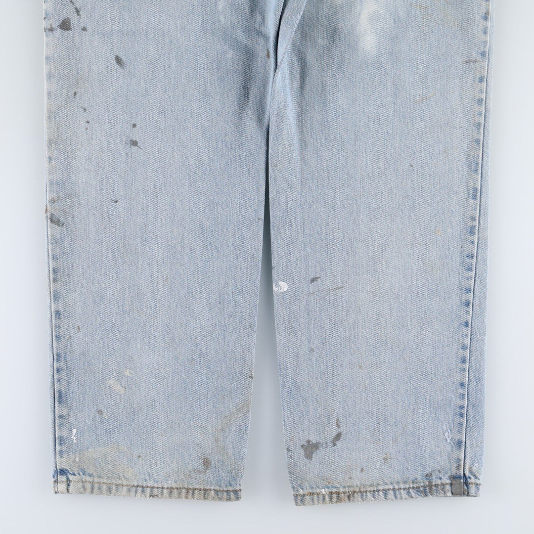 Levi's 550 Relaxed Fit Painted Tapered Denim Pants, Men's Size W33 (approx.) cotton blue type Vintage Second Hand