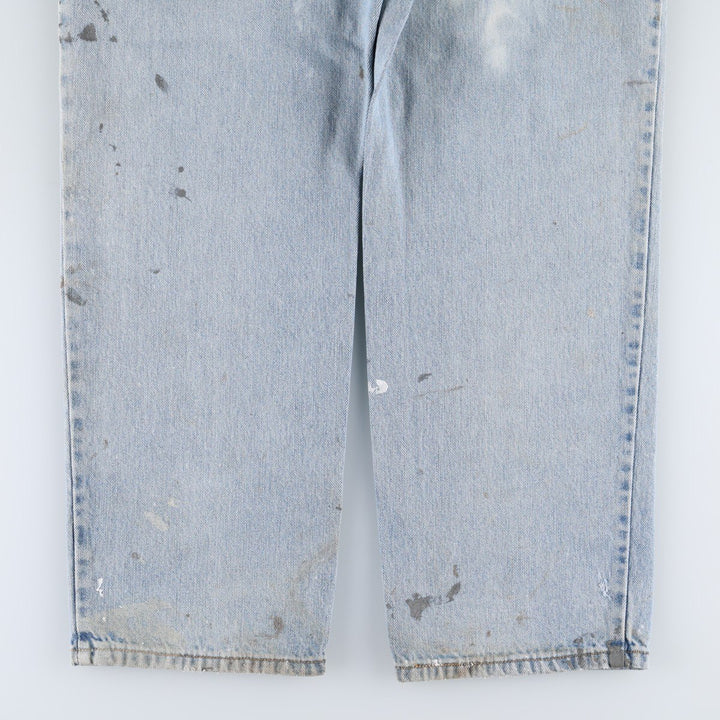 Levi's 550 Relaxed Fit Painted Tapered Denim Pants, Men's Size W33 (approx.) cotton blue type Vintage Second Hand