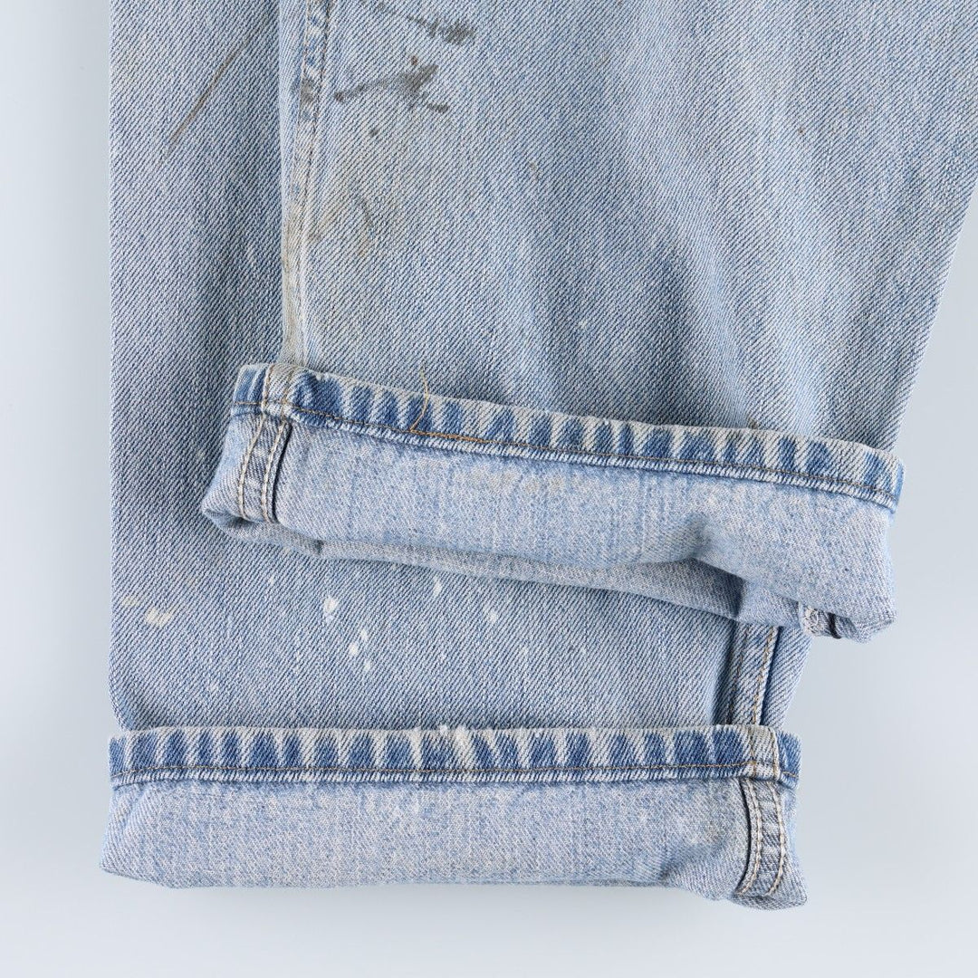 Levi's 550 Relaxed Fit Painted Tapered Denim Pants, Men's Size W33 (approx.) cotton blue type Vintage Second Hand
