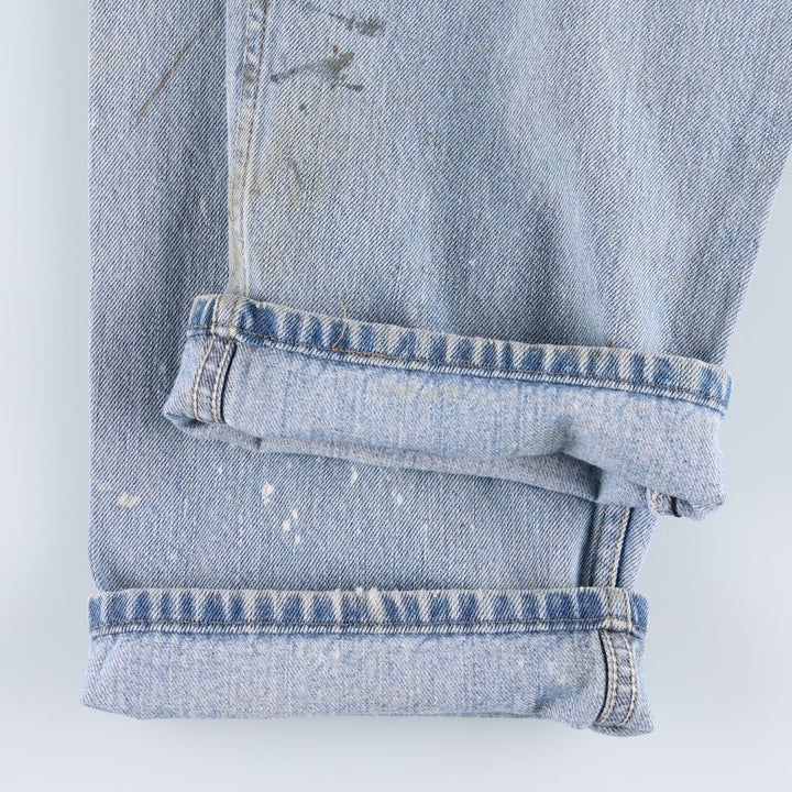 Levi's 550 Relaxed Fit Painted Tapered Denim Pants, Men's Size W33 (approx.) cotton blue type Vintage Second Hand