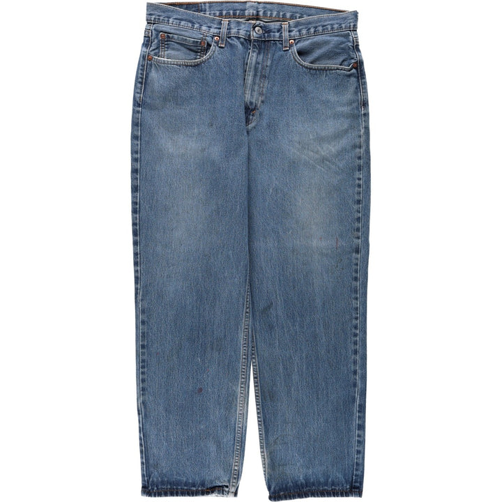 Levi's 550 tapered denim pants for men, size w36 cotton blue type Vintage Second Hand