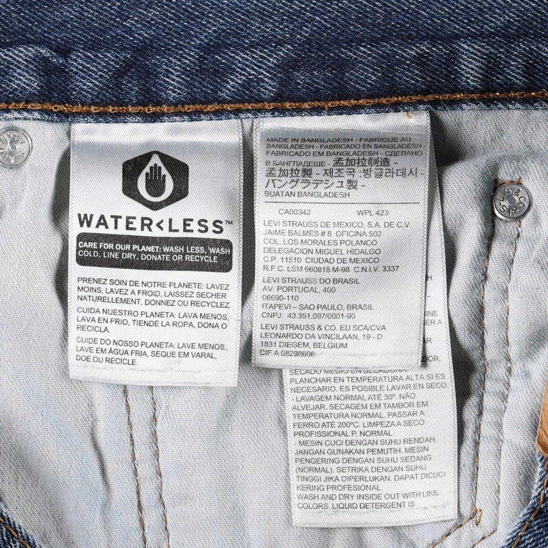 Levi's 550 tapered denim pants for men, size w36 cotton blue type Vintage Second Hand