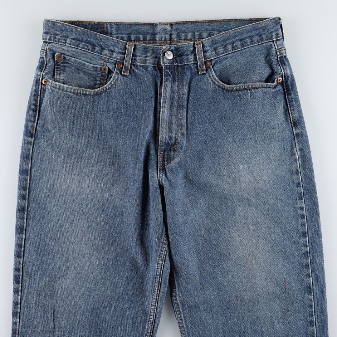Levi's 550 tapered denim pants for men, size w36 cotton blue type Vintage Second Hand