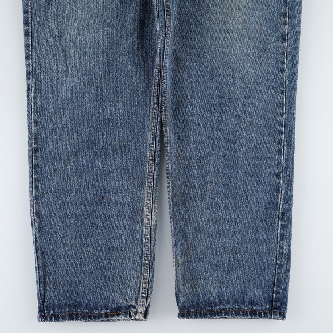 Levi's 550 tapered denim pants for men, size w36 cotton blue type Vintage Second Hand