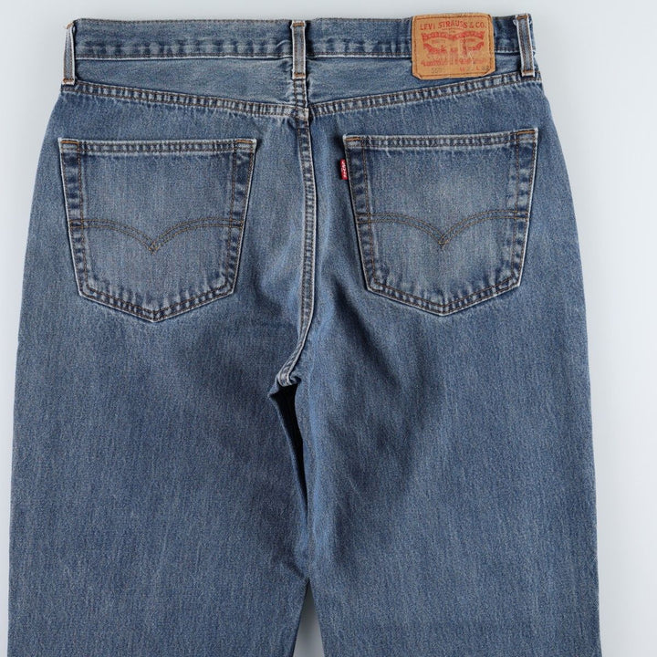 Levi's 550 tapered denim pants for men, size w36 cotton blue type Vintage Second Hand