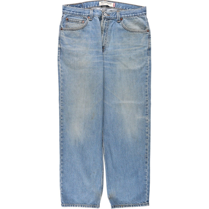 Levi's 550 Relaxed Fit Tapered Denim Pants for Men, W36 cotton blue type Vintage Second Hand