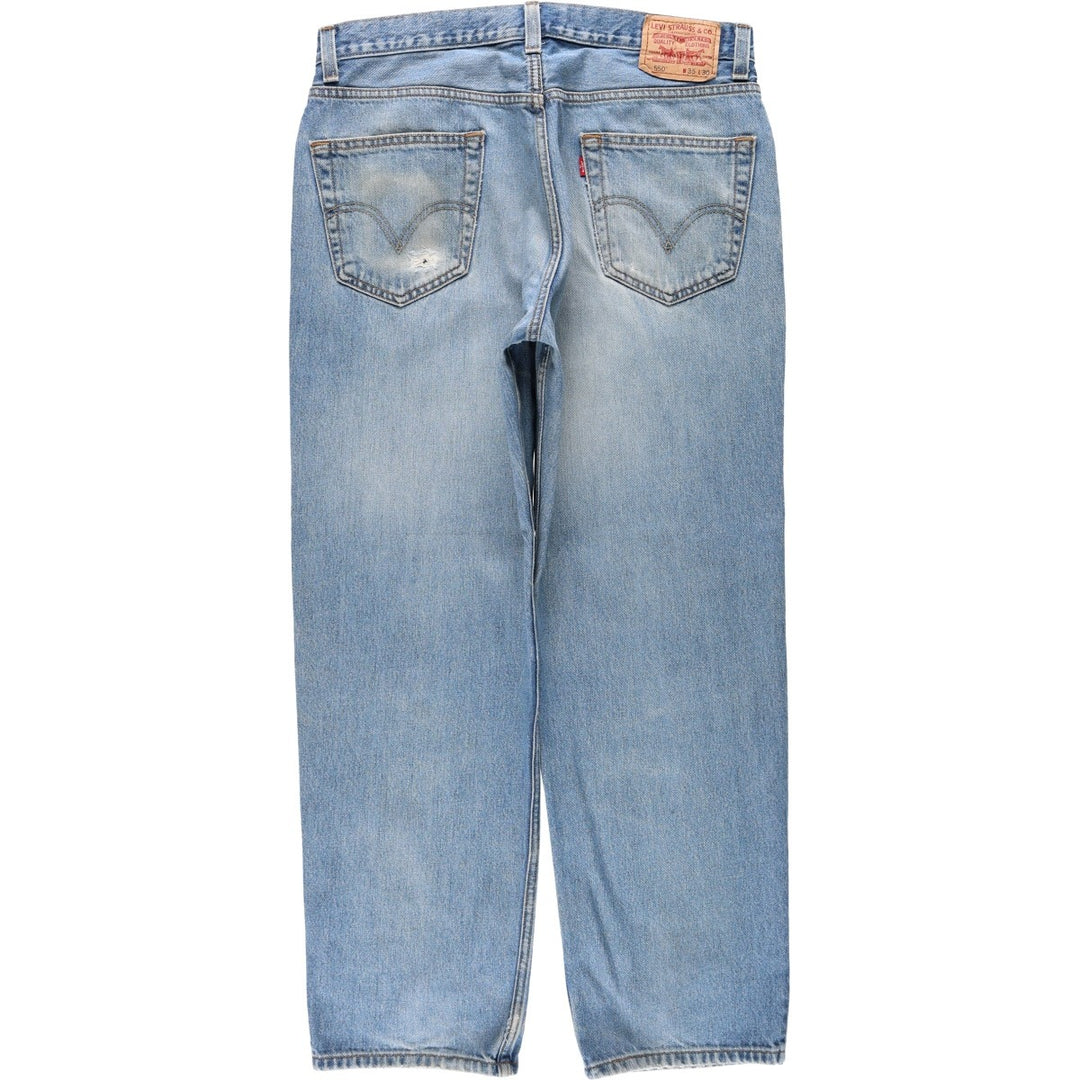 Levi's 550 Relaxed Fit Tapered Denim Pants for Men, W36 cotton blue type Vintage Second Hand