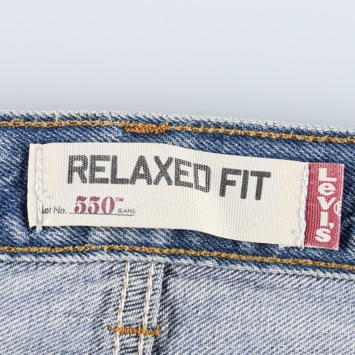 Levi's 550 Relaxed Fit Tapered Denim Pants for Men, W36 cotton blue type Vintage Second Hand