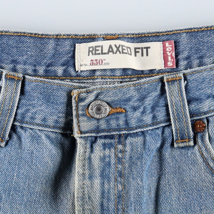 Levi's 550 Relaxed Fit Tapered Denim Pants for Men, W36 cotton blue type Vintage Second Hand