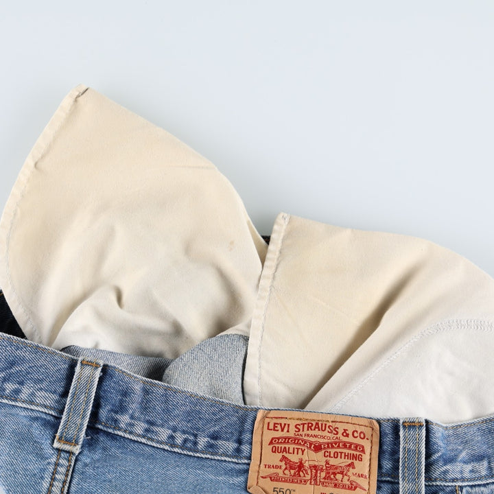 Levi's 550 Relaxed Fit Tapered Denim Pants for Men, W36 cotton blue type Vintage Second Hand