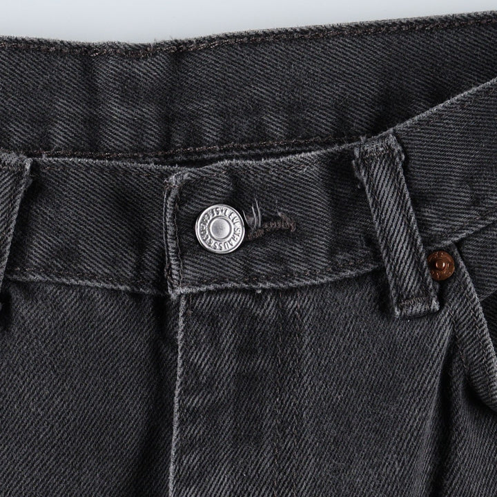 Levi's 550 Black Denim Tapered Denim Pants Men's W33 cotton black type Vintage Second Hand