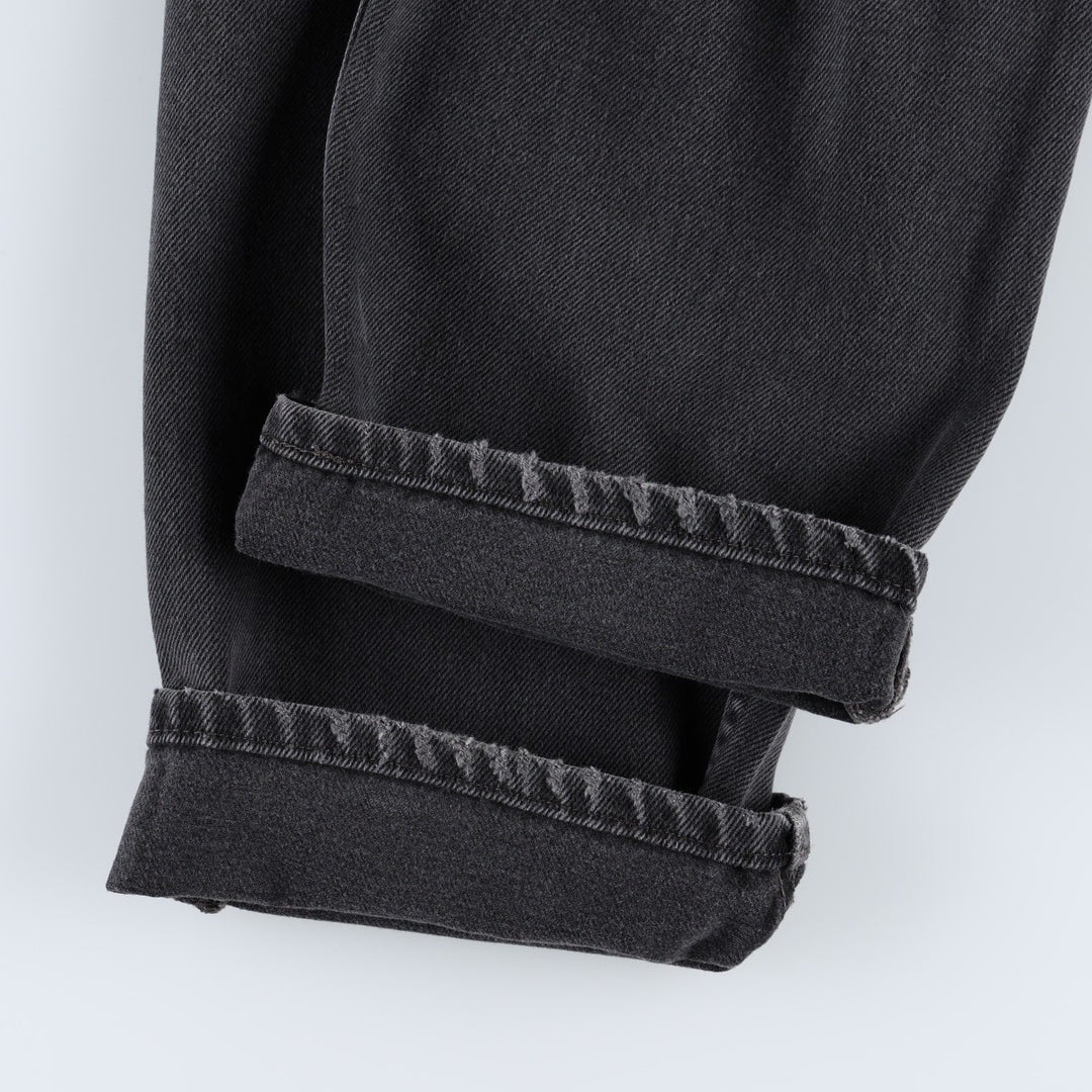 Levi's 550 Black Denim Tapered Denim Pants Men's W33 cotton black type Vintage Second Hand