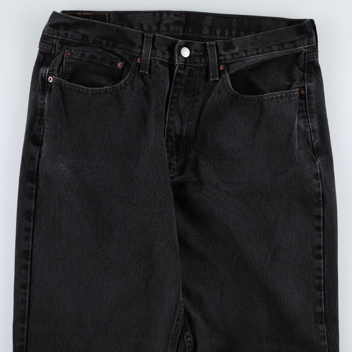 Levi's 550 Black Denim Tapered Denim Pants Men's W36 unclear black type Vintage Second Hand