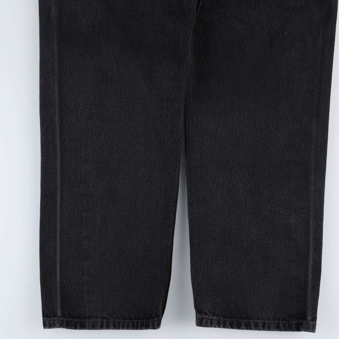 Levi's 550 Black Denim Tapered Denim Pants Men's W36 unclear black type Vintage Second Hand
