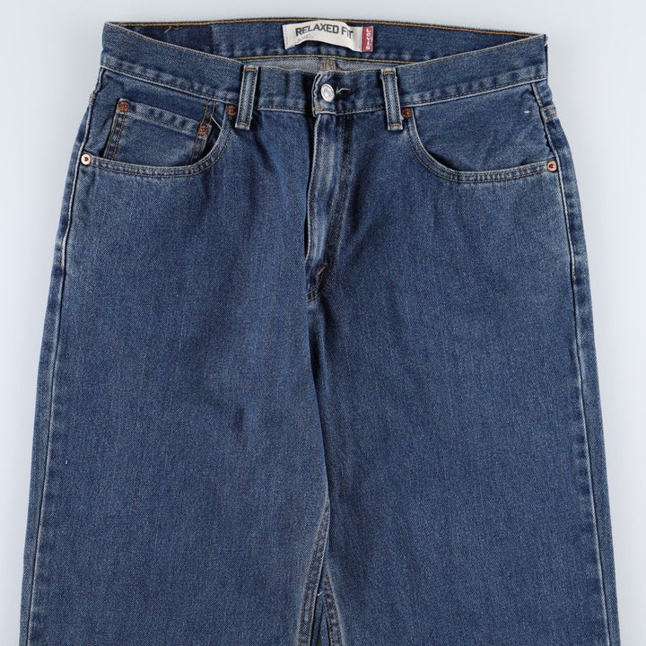 Levi's 550 Relaxed Fit Tapered Denim Pants for Men, W33 cotton blue type Vintage Second Hand