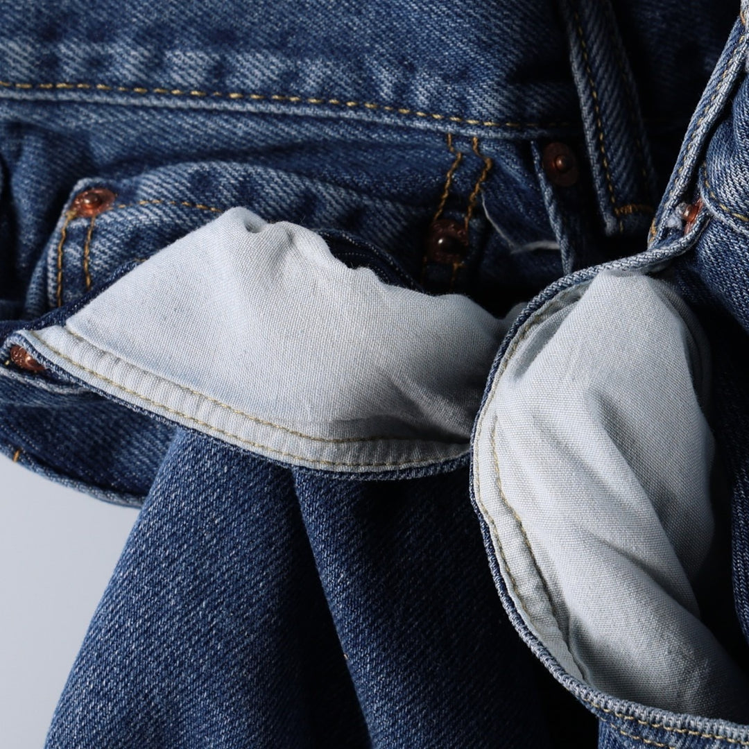 Levi's 550 Relaxed Fit Tapered Denim Pants for Men, W33 cotton blue type Vintage Second Hand