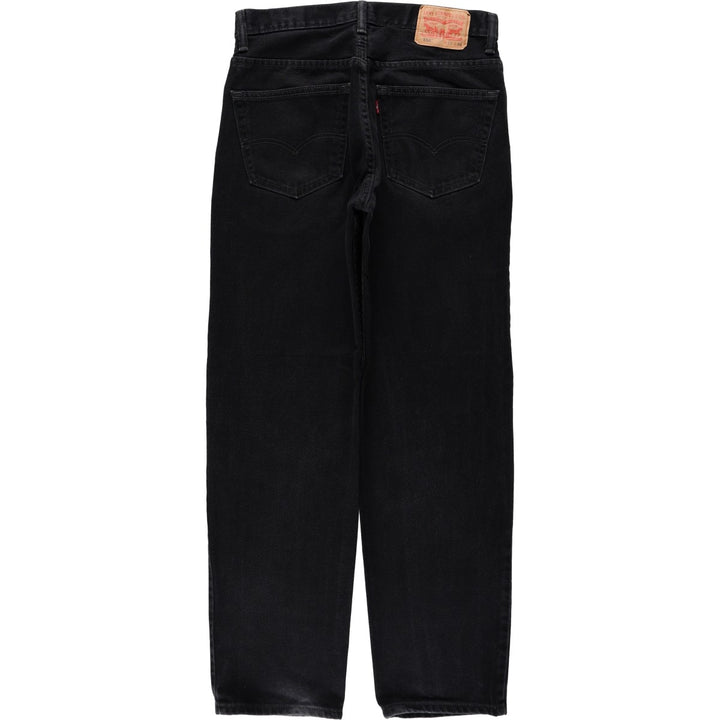 Levi's 550 Black Denim Tapered Denim Pants Men's W33 cotton black type Vintage Second Hand
