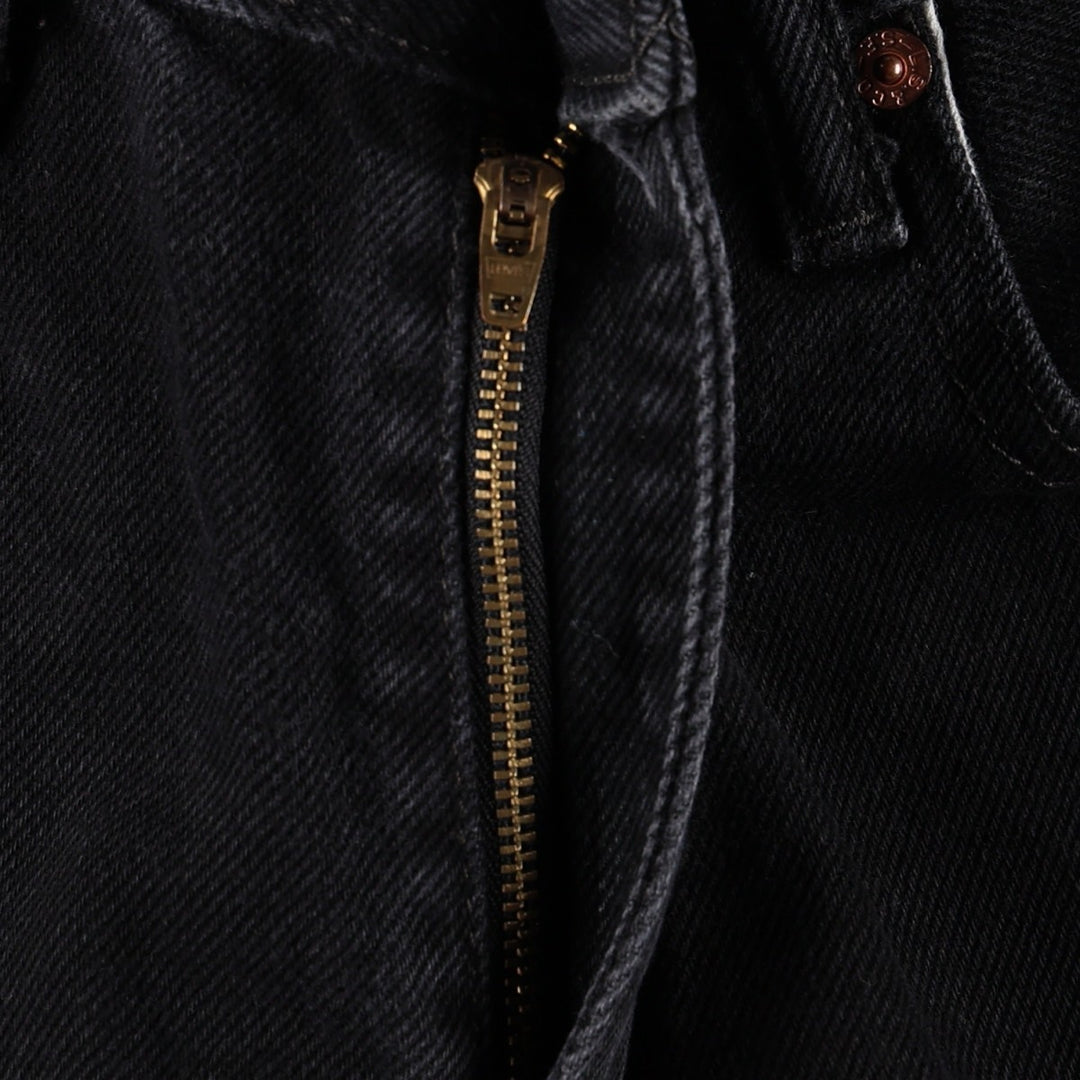 Levi's 550 Black Denim Tapered Denim Pants Men's W33 cotton black type Vintage Second Hand