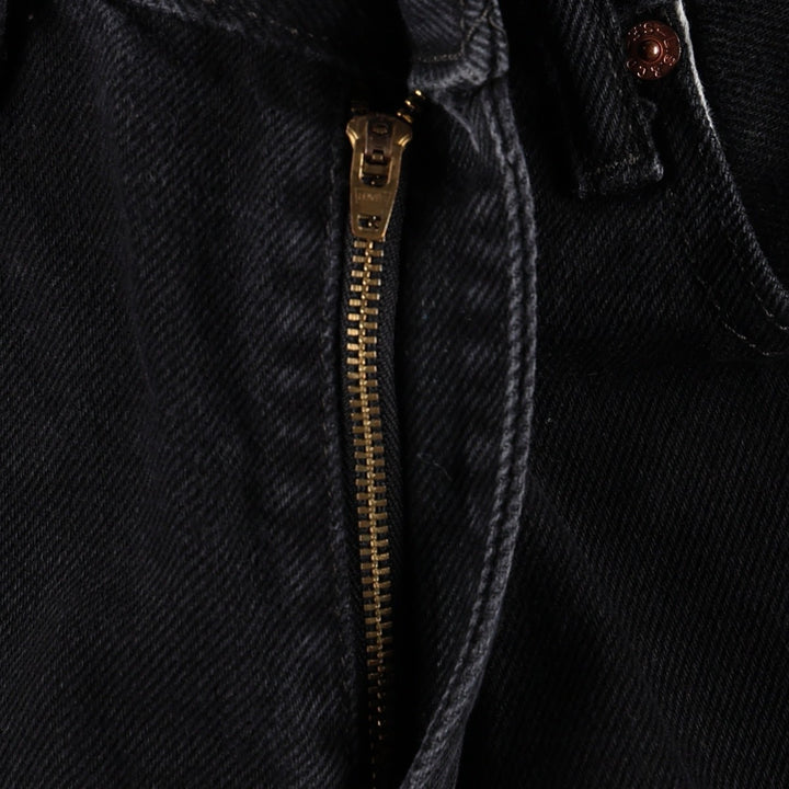 Levi's 550 Black Denim Tapered Denim Pants Men's W33 cotton black type Vintage Second Hand