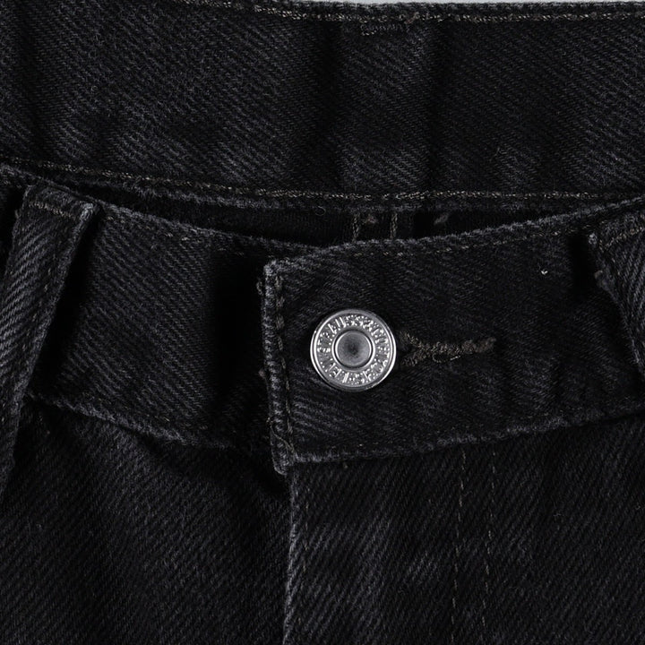 Levi's 550 Black Denim Tapered Denim Pants Men's W33 cotton black type Vintage Second Hand