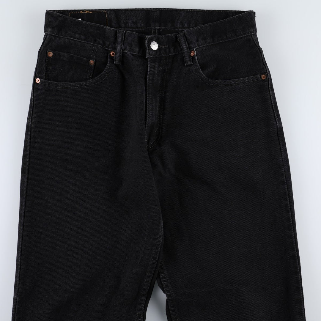 Levi's 550 Black Denim Tapered Denim Pants Men's W33 cotton black type Vintage Second Hand
