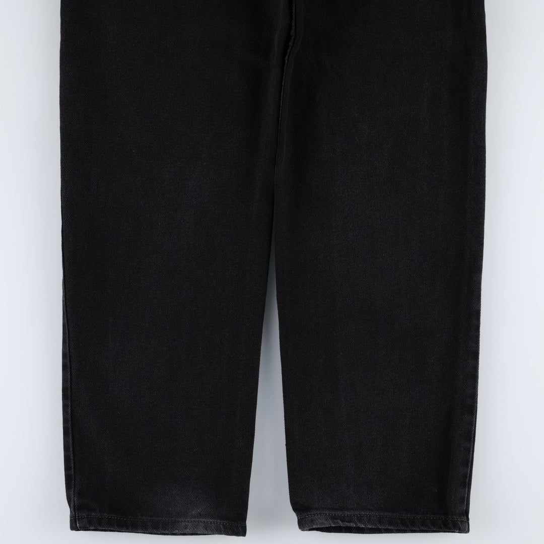 Levi's 550 Black Denim Tapered Denim Pants Men's W33 cotton black type Vintage Second Hand