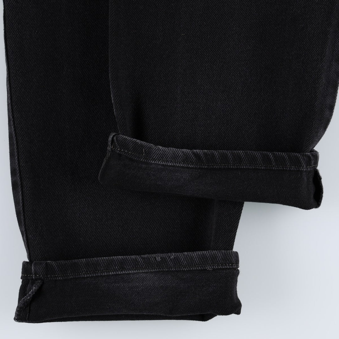 Levi's 550 Black Denim Tapered Denim Pants Men's W33 cotton black type Vintage Second Hand