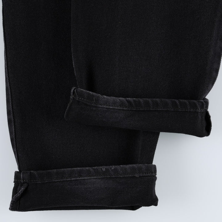 Levi's 550 Black Denim Tapered Denim Pants Men's W33 cotton black type Vintage Second Hand