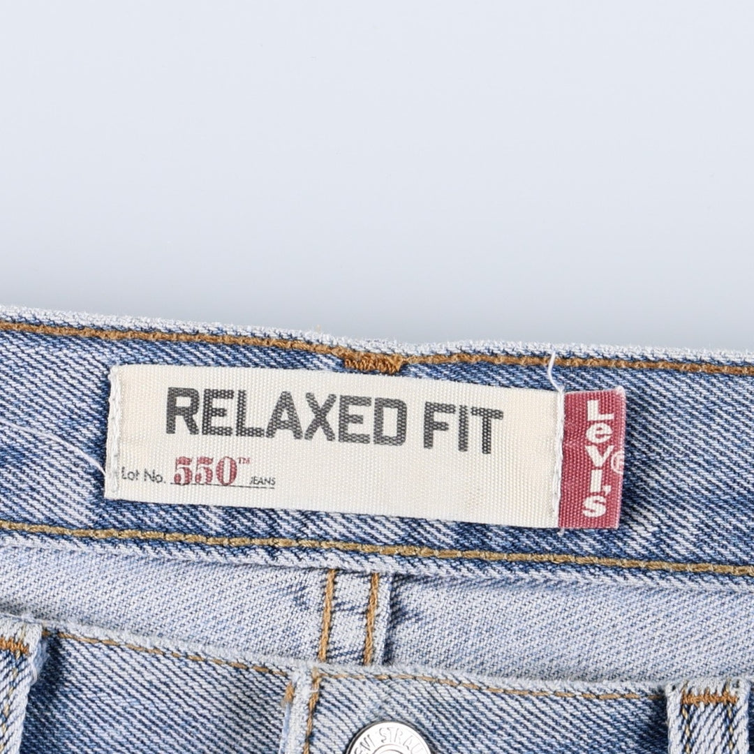 Levi's 550 Relaxed Fit Tapered Denim Pants for Men, W33 cotton blue type Vintage Second Hand