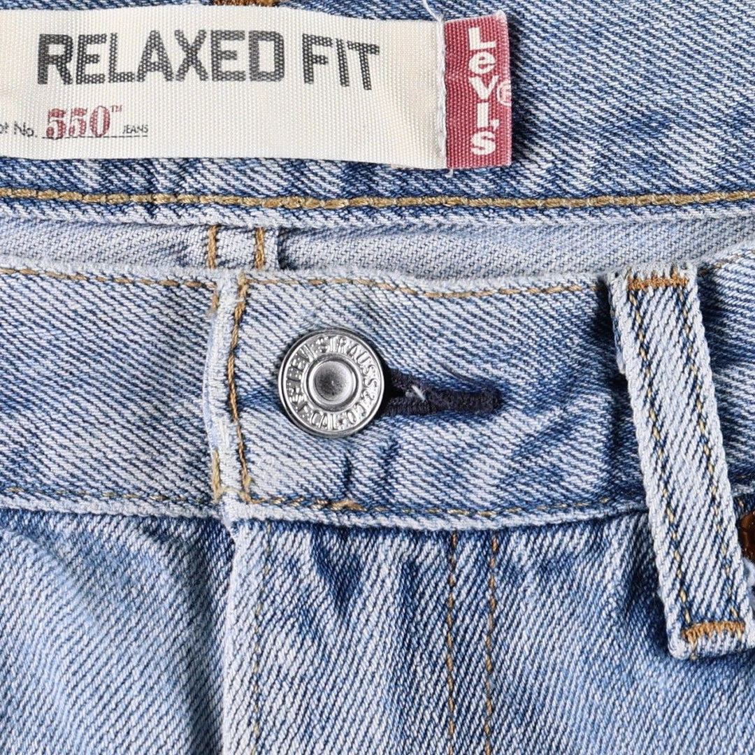 Levi's 550 Relaxed Fit Tapered Denim Pants for Men, W33 cotton blue type Vintage Second Hand
