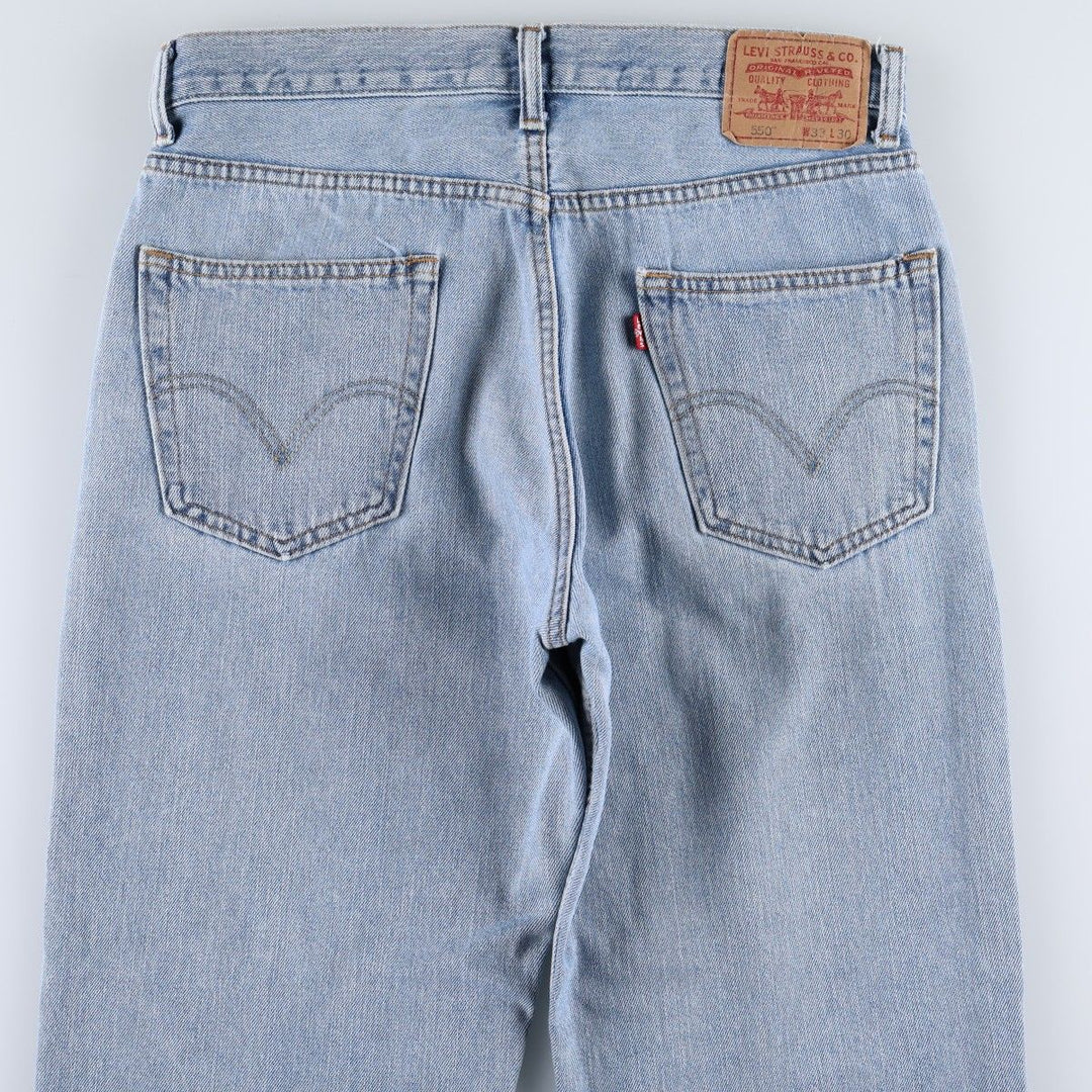 Levi's 550 Relaxed Fit Tapered Denim Pants for Men, W33 cotton blue type Vintage Second Hand